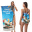 Two-in-One Foldable Beach Towel Printed Bath Towel All-In-One Beach Towel with Storage Bag - V.I.P Digital Presence