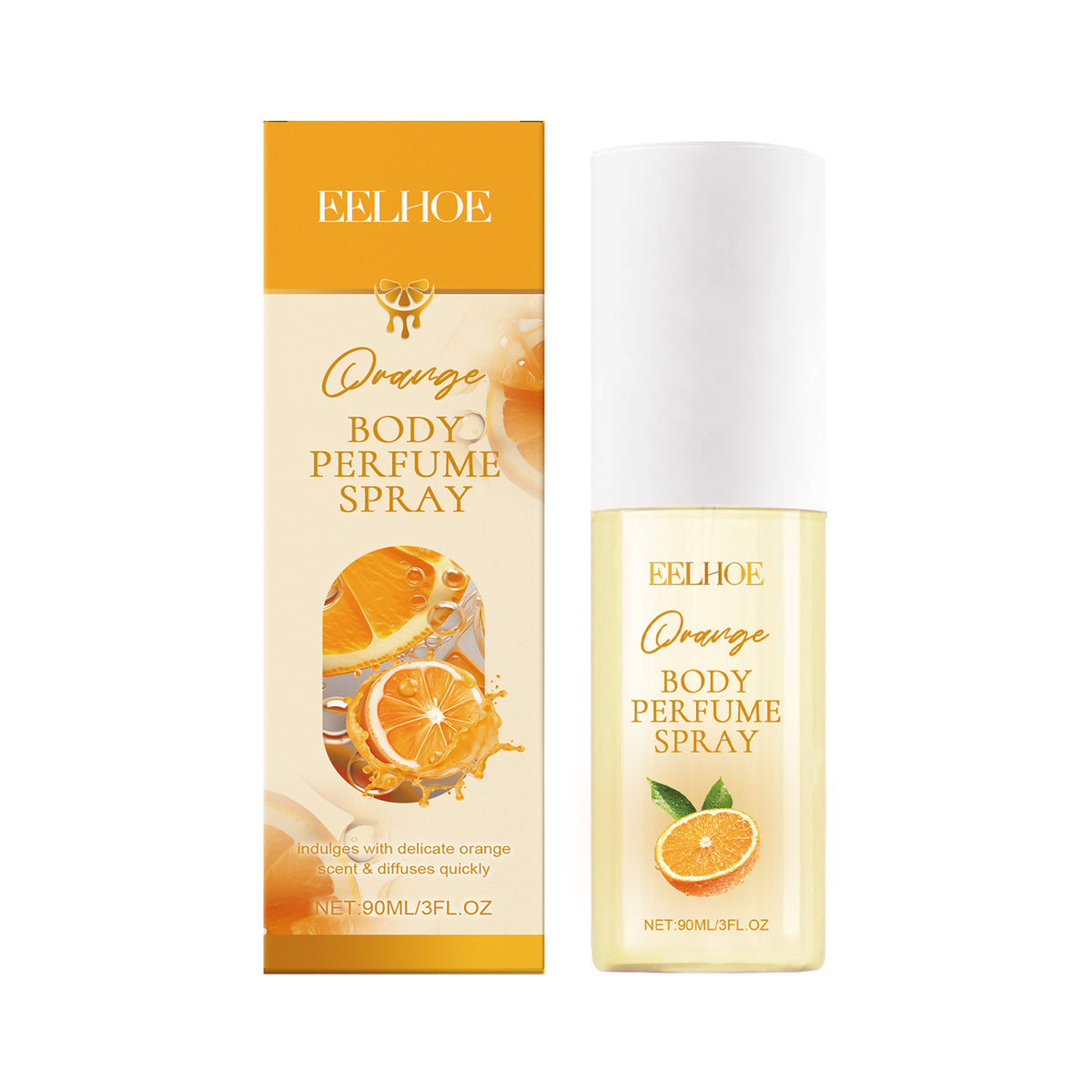 Orange Body Perfume Spray Light Fresh fragrance Keep fragrance portable fruit fragrance spray - V.I.P Digital Presence