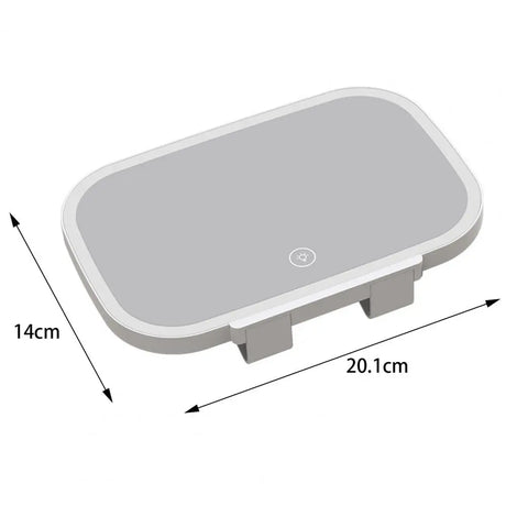 Car Visor Mirror with LED Light Car Interior Mirror Compact Large Screen  Excellent 7.8-inch Car LED Visor Vanity Mirror - V.I.P Digital Presence