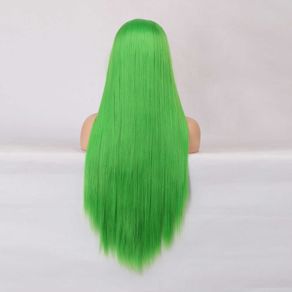 Wig Female Long Hair Chemical Fiber Front Lace Natural Simulation Wig Headgear Medium Long Hair Headgear - V.I.P Digital Presence