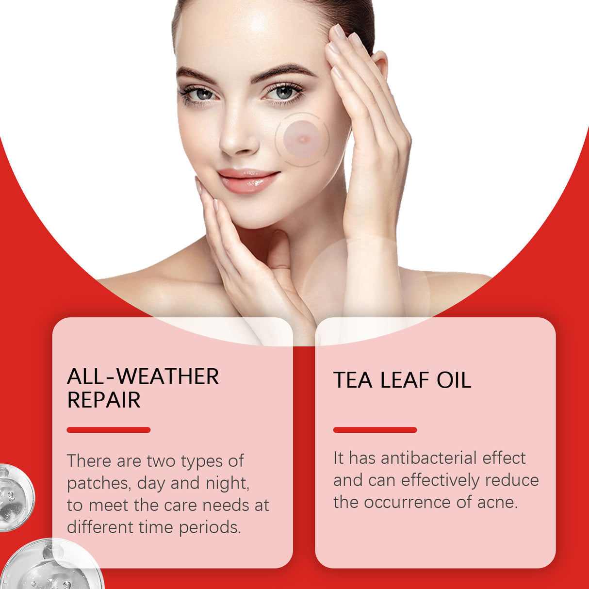 Acne Patch Semi-Transparent Acne Cover Patch Comfortable, Gentle, Easy To Apply Makeup, Waterproof And Breathable