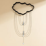 Pure desire butterfly tassel leg chain female sweet cool multi-layer chain star shaped leg ring sexy thigh chain - V.I.P Digital Presence