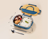 Stylish, simple, portable, large capacity 304 stainless steel two-compartment lunch box with bowl lunch box - V.I.P Digital Presence