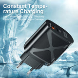 LED luminous PD20W+QC3.0 4A mobile phone charger fast charging dual port fast charging head - V.I.P Digital Presence