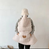 Winter Stroller Blanket Fleece Warm Baby Blanket Newborn Swaddle Infant Accessory Quilted Windproof Cloak Strap Wrap Quilt Cover