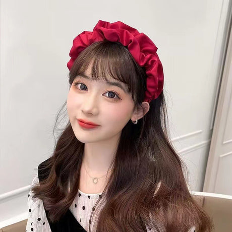 Women's wide brimmed hair accessories with high cranial crest and large intestine folds and hair bands - V.I.P Digital Presence