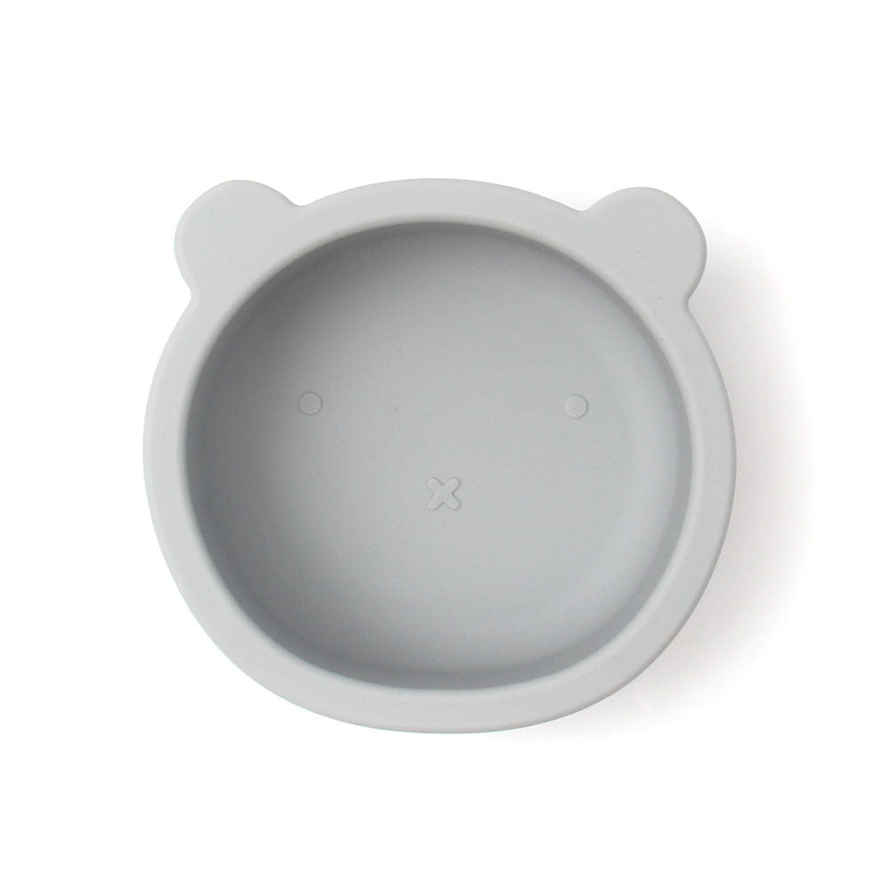 Vajilla infantil, cuenco para bebés, cuenco de silicona con ventosa para niños, cuenco para suplemento alimenticio con forma de oso 