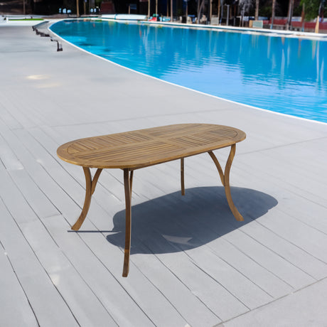 Acacia Wood 70" Dining Table - V.I.P Digital Presence