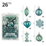 Christmas Ball Set 6cm Painted Alien Ball Powder Snowflake Set Box Christmas Supplies - V.I.P Digital Presence