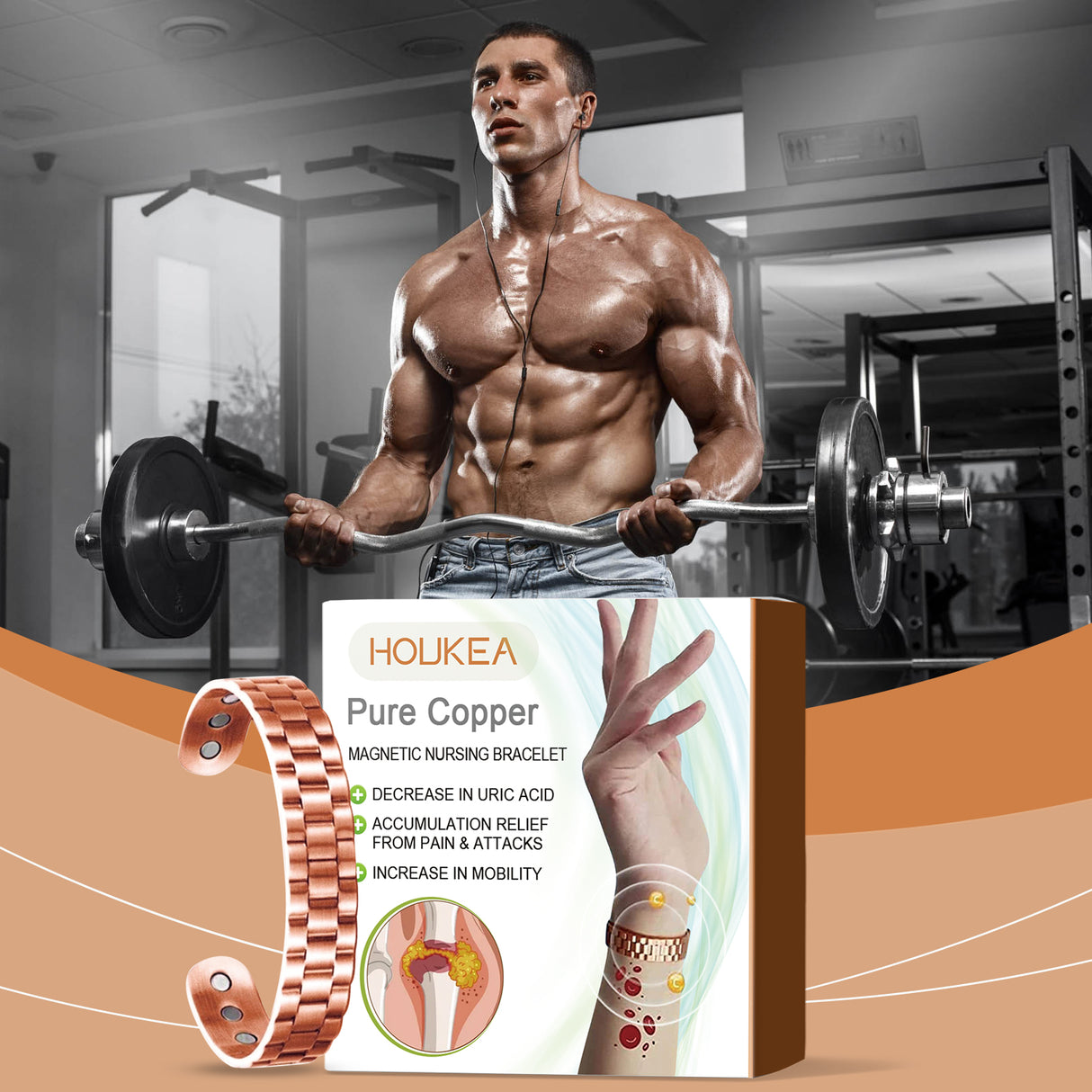 Men's Bracelet Men's Body Comfort Lightweight Gentle Care Personality Stylish Decoration Portable Bracelet - V.I.P Digital Presence