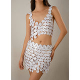 exy suspender hollow sequin skirt, nightclub trendy women's thin half skirt, body chain - V.I.P Digital Presence