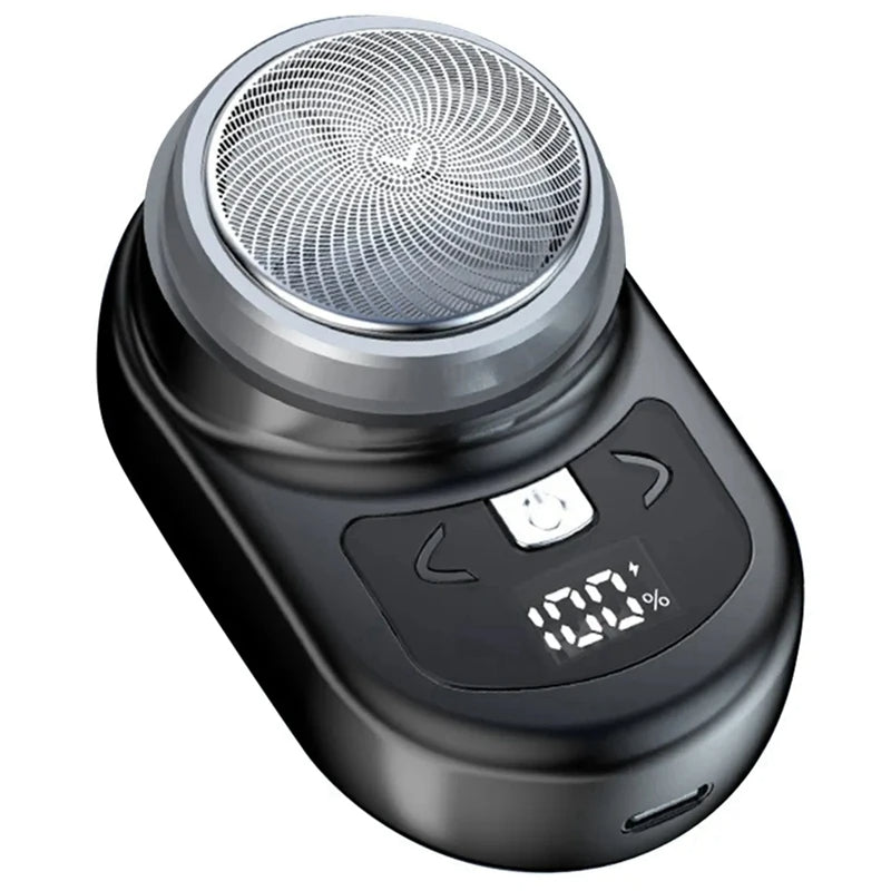 Portable Electric Shaver Pocket Shaving For Men Mini Beard Shaver LCD Power Display Rechargeable Travel Home Shaver Easy Install - V.I.P Digital Presence