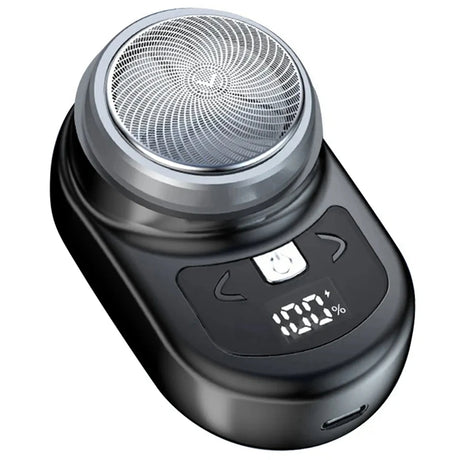 Portable Electric Shaver Pocket Shaving For Men Mini Beard Shaver LCD Power Display Rechargeable Travel Home Shaver Easy Install - V.I.P Digital Presence