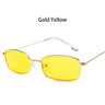 Candy Colors Metal Frame Rectangle Sunglasses Small Retro Shades UV400 Sun Glasses for Men Women Driving Eyewear Summer Goggles - V.I.P Digital Presence