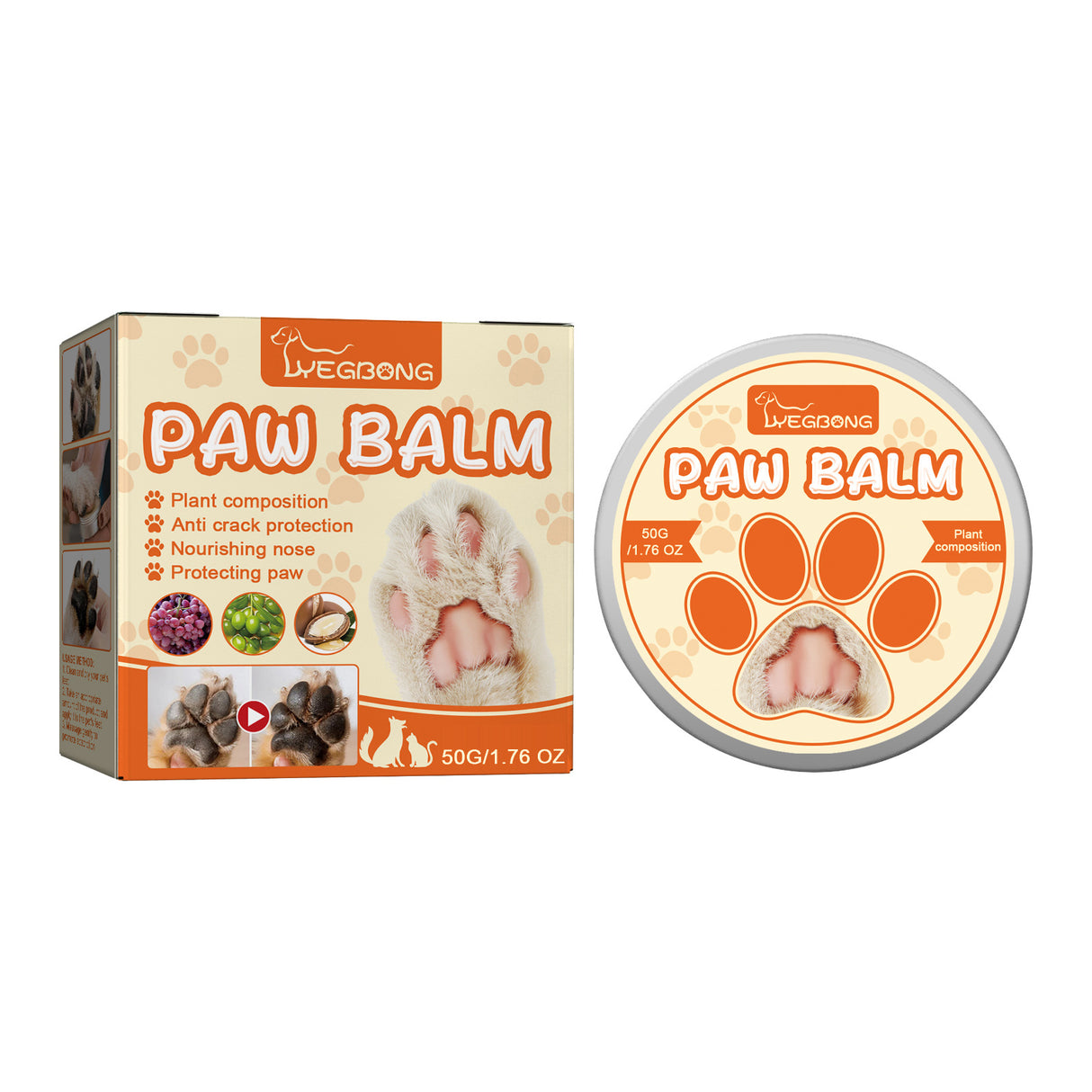 Pet Moisturizing Claw Balm for Cats and Dogs Deeply Moisturizing Foot Pad Care Cream - V.I.P Digital Presence