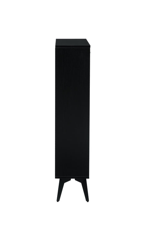Shoe Cabinet , Shoe storage shelves, Black - V.I.P Digital Presence