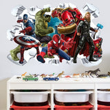 Marvel League of Legends Captain America Iron Man Batman Hulk Boy Bedroom Living Room Decoration Self Adhesive Wall - V.I.P Digital Presence