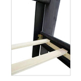 Velvet Button Tufted-Upholstered Bed with Wings Design - Strong Wood Slat Support - Easy Assembly - Gray Queen platform bed - V.I.P Digital Presence