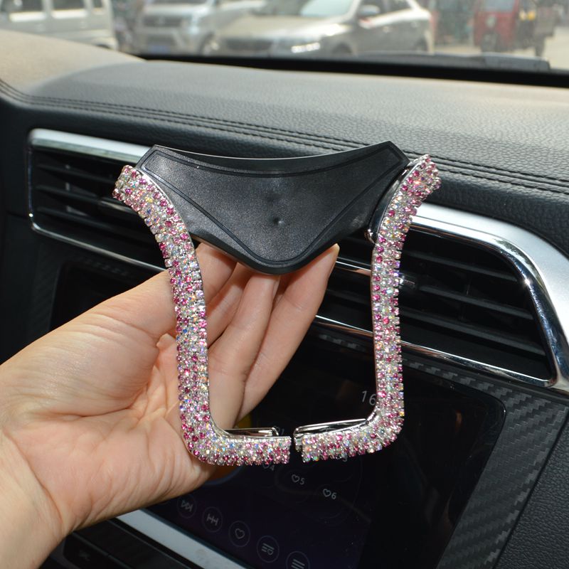 Universal Car Phone Holder with Bing Crystal Rhinestone Car Air Vent Mount Clip Cell Phone Holder for iPhone Samsung Car Holder - V.I.P Digital Presence