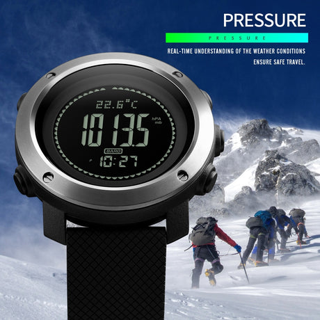 SKMEI 1427-belt type  altimeter barometer thermometer altitude men's digital watch sports clock mountain climbing hiking watch Monterey - V.I.P Digital Presence