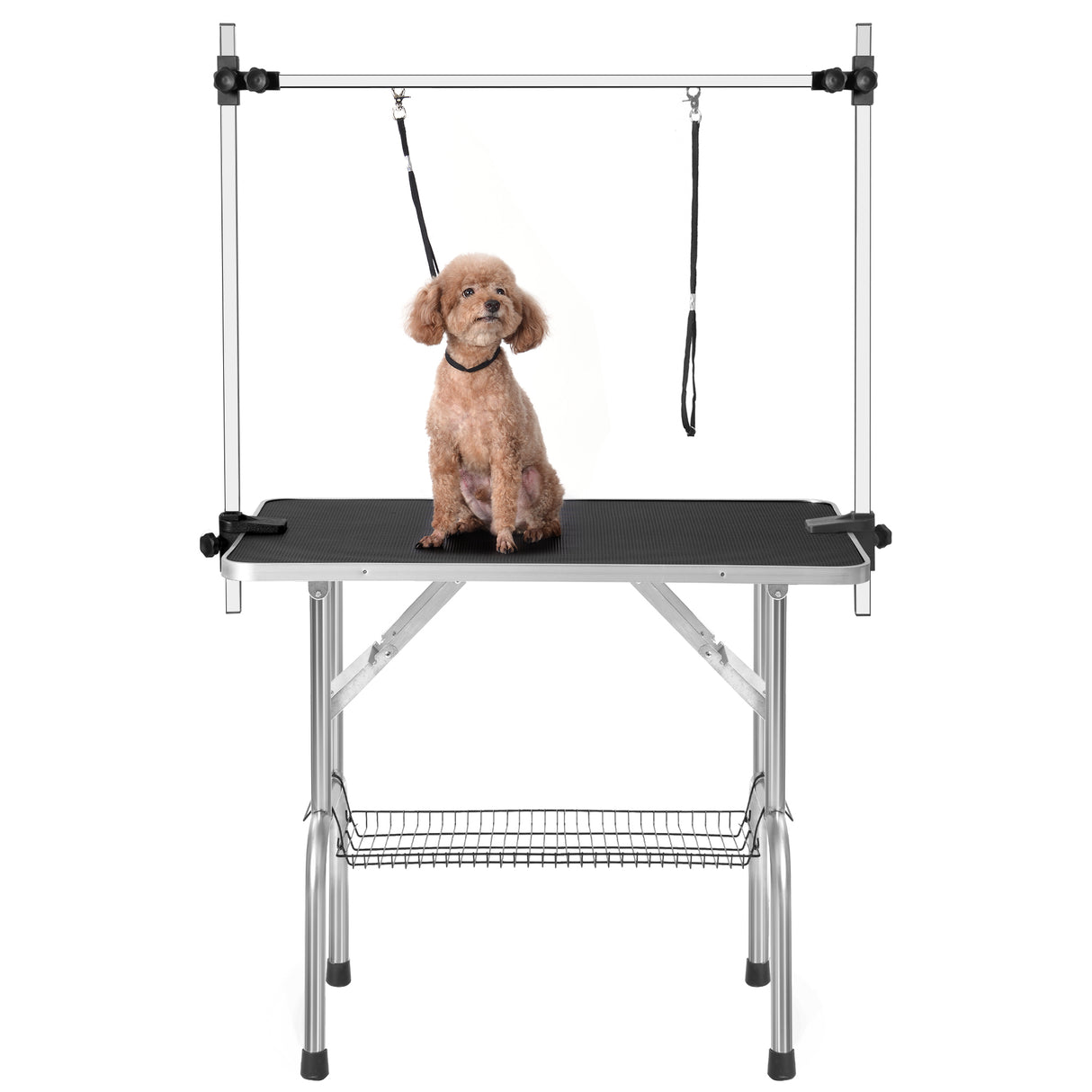 36" Professional Dog Pet Grooming Table Adjustable Heavy Duty Portable w/Arm & Noose & Mesh Tray - V.I.P Digital Presence