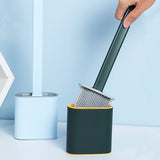 Creative Wall-Mounted Cracked Soft Glue Long Handle Imitation Silicone Toilet Brush Set Household Toilet Cleaning Brush - V.I.P Digital Presence