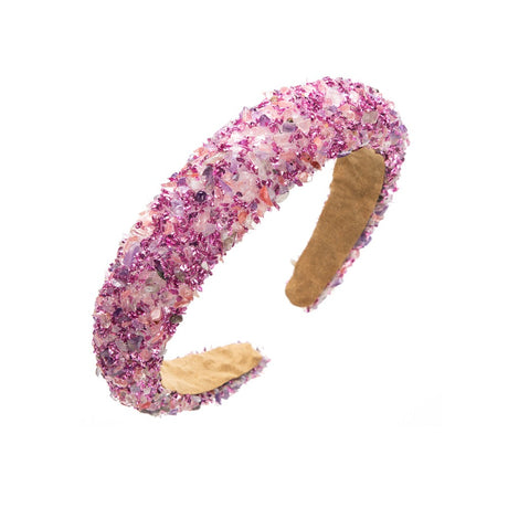 Exaggerated Baroque Colorful Crystal Candy Sponge Wide Edge Hair Hoop Headband - V.I.P Digital Presence