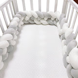 Woven baby bed surround anti-collision strip four strand Fried Dough Twists braid wrapped around the bed surround ins baby child - V.I.P Digital Presence