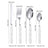 304 stainless steel knife and fork spoon creative pearl ceramic handle tableware western steak knife and fork dessert spoon - V.I.P Digital Presence