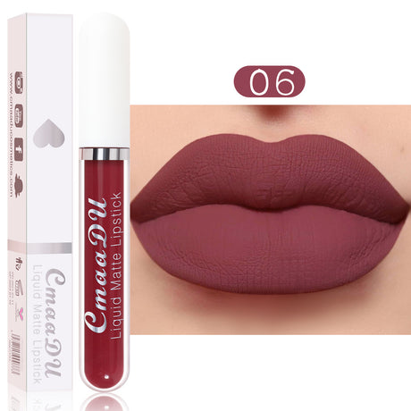 CmaaDu 18 Color Lipstick Matte Non-Stick Cup Waterproof Long Lasting Lip Gloss - V.I.P Digital Presence
