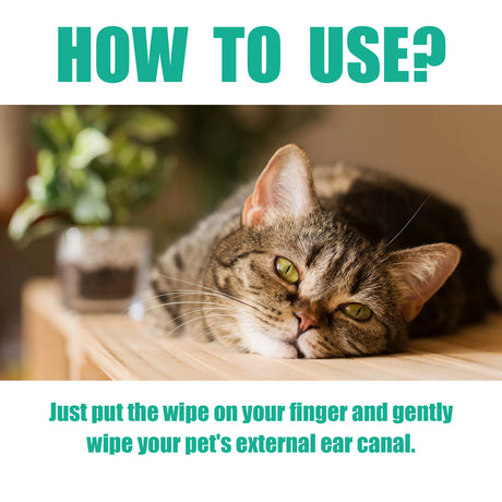 Pet Ear Cleaner Finger Wipes, Gently Clean Pet Ear Mites Ear Dirt Eye Dirt Feet Deodorize To Remove Odor - V.I.P Digital Presence