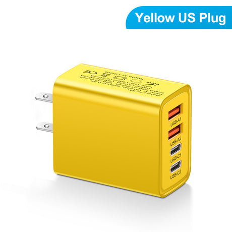 2.4A 2PD+2USB mobile phone charger charging head, American standard, European standard, British standard, travel charging head - V.I.P Digital Presence