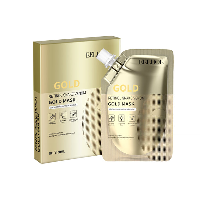 Retinol Snake Venom Gold Mask, Clear Skin, Tighten Pores, Brightening, Rejuvenating And Hydrating Mask - V.I.P Digital Presence
