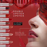 Double-Headed Non-Stick Cup Matte Matte Lip Gloss Two-In-One Matte Bean Paste Does Not Fade With Cup Lipstick Female - V.I.P Digital Presence