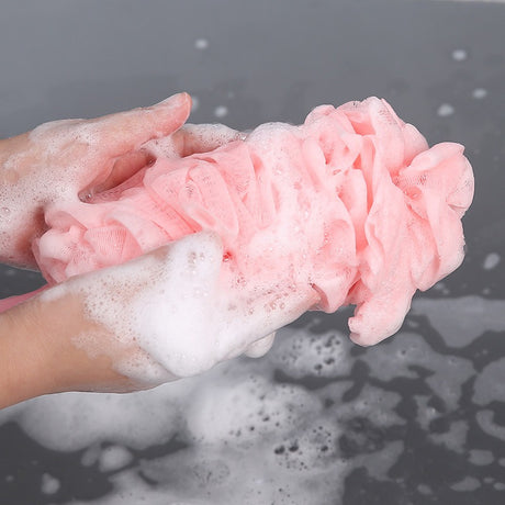 Long handled large bath brush, long handled scrubbing bath tool, flower bath brush, scrubbing bath brush, scrubbing bath ball, s - V.I.P Digital Presence