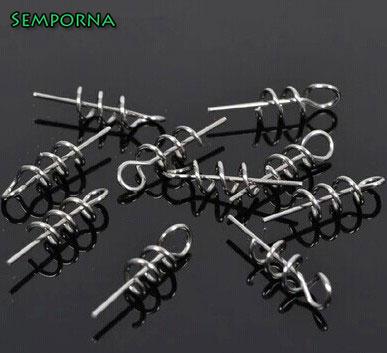 Rompin 20pcs/lot Assist Soft Baits Hook Soft Lures Pin Spring Fixed Lock Screw Dagger Fishing Tools - V.I.P Digital Presence