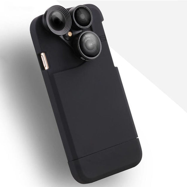 4 In 1 Telescope lense Mobile Phone Case for Iphone x 8plus 7 plus 6 plus 8 7 6s Camera lenses Outdoor Hunting - V.I.P Digital Presence