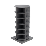 Grey 360 Rotating shoe cabinet 6 layers - V.I.P Digital Presence