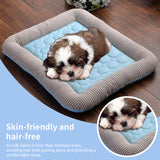 Cooling pet mats for dogs & cats (puppies/kittens): ice silk, breathable, soft summer pads in pink/blue. - V.I.P Digital Presence