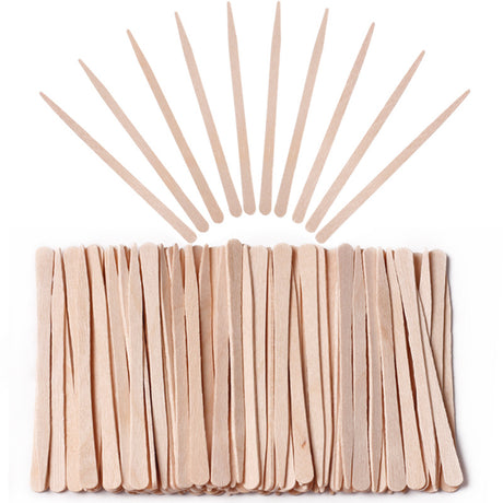 100-Piece Bag of Disposable Wooden Sticks for Hair Removal Waxing and Scraping Tools - V.I.P Digital Presence