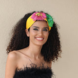 Handmade fabric flower wide exaggerated headband headwear - V.I.P Digital Presence