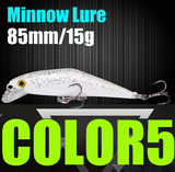 AFISHLURE Fishing Lure Wobblers Trout  85mm/15g Minnow  Hard Baits Iscas Artificial Pesca Leurre