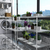 5 Tier 6000lbs Heavy Duty Adjustable Storage Rack Metal Shelf Wire Shelving Unit Chrome - V.I.P Digital Presence