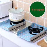 Kitchen Gas Stove Oil-Proof Pad Aluminum Foil Tin Foil 2 Pieces Of Gas Stove Insulation Pad Oil-Proof Paper Oil Baffle Pad - V.I.P Digital Presence