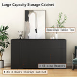 Modern kitchen buffet lockers with storage space, drawers and doors, and a large coffee bar with adjustable kitchen shelves - V.I.P Digital Presence