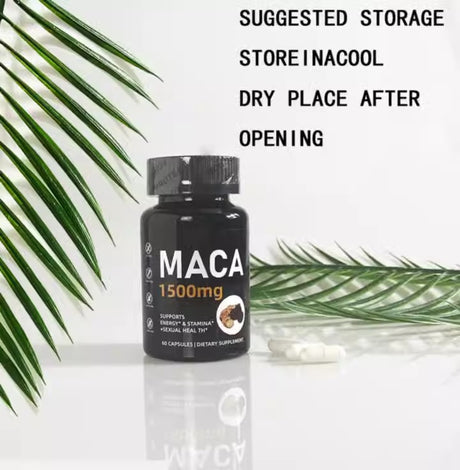 Maca Capsules  root herbal supplement maca extract energy stamina maca root extract capsules - V.I.P Digital Presence
