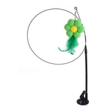 Suction cup cat toy stick that can be attached and held with steel wire multi head interchangeable cat toy and pet supplies - V.I.P Digital Presence
