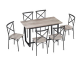7 Pieces Dining Set 7-Piece Kitchen Table Set Perfect for Kitchen Breakfast Nook