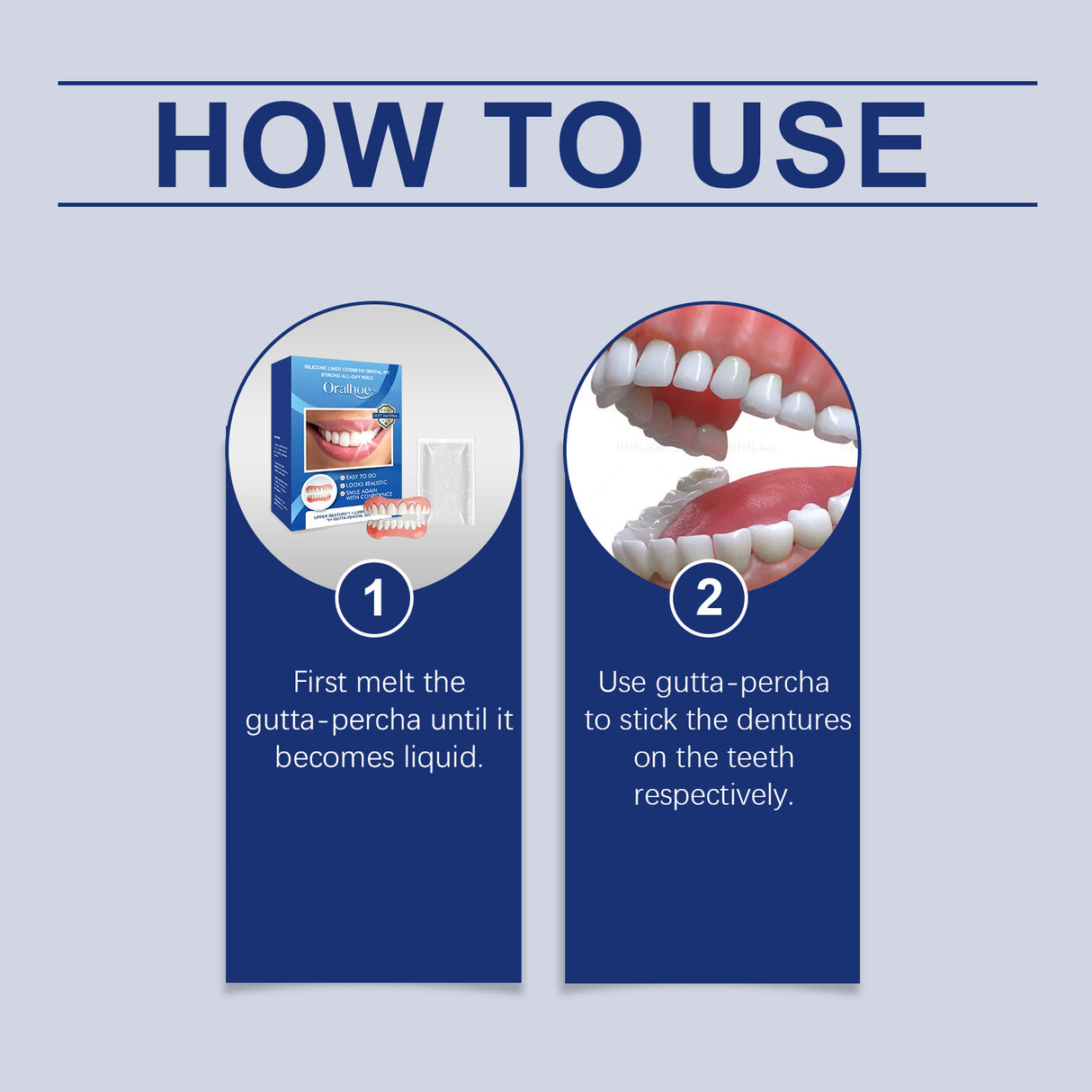 Cosmetic Dentures, Dental Cosmetic Sets To Enhance Smile Appearance Comfortable Material Dentures - V.I.P Digital Presence