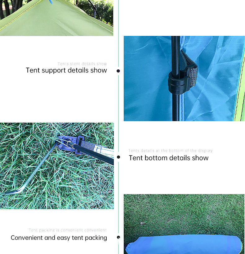 Pop Up Beach Tent Sun Shade Shelter Anti-UV Shelter Fully Automatic Folding Camping Tent - V.I.P Digital Presence
